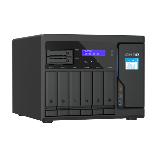 TS-855X-8G 6X3.5/2.5IN SATA 6GB HDD/SSD BAY + 2X2.5IN SATA 6GB/S