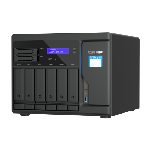 TS-855X-8G 6X3.5/2.5IN SATA 6GB HDD/SSD BAY + 2X2.5IN SATA 6GB/S