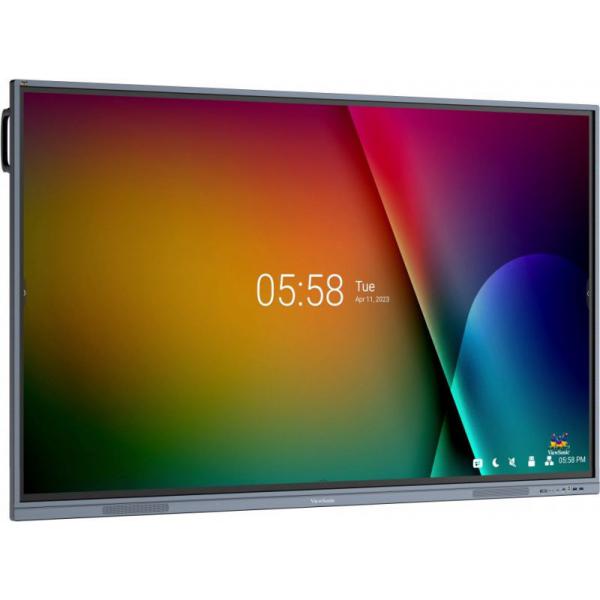 Viewsonic IFP6533 visualizzatore di messaggi Pannello piatto per segnaletica digitale 165,1 cm [65] LCD 400 cd/m 4K Ultra HD Nero Processore integrato Android 11 (65IN 40MLT TOUCH 3840X2160 GREY - 400NITS 5000:1 4/32G HDMI/VGA/US)