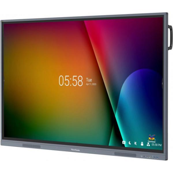 Viewsonic IFP6533 visualizzatore di messaggi Pannello piatto per segnaletica digitale 165,1 cm [65] LCD 400 cd/m 4K Ultra HD Nero Processore integrato Android 11 (65IN 40MLT TOUCH 3840X2160 GREY - 400NITS 5000:1 4/32G HDMI/VGA/US)