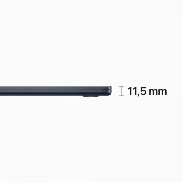 Apple MacBook Air Computer portatile 38,9 cm [15.3] Apple M M2 8 GB 256 GB SSD Wi-Fi 6 [802.11ax] macOS Ventura Blu marino (MACBOOK AIR 15 M2 8C/10C/16C - 8GB RAM 256GB SSD - MIDNIGHT) - Versione Tedesca