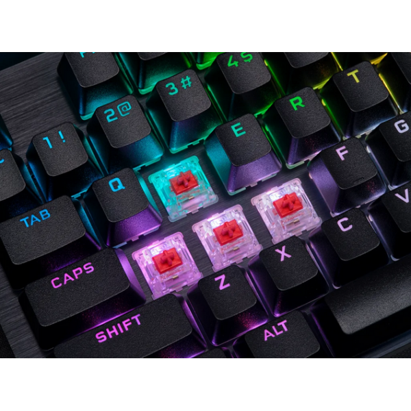 Corsair K70 RGB PRO tastiera USB QWERTY Inglese UK Blackberry (Corsair K70 RGB PRO Mechanical Gaming Keyboard USB Cherry MX Red Per-Key RGB AXON Hyper-Processing Aluminium Frame) - Versione UK