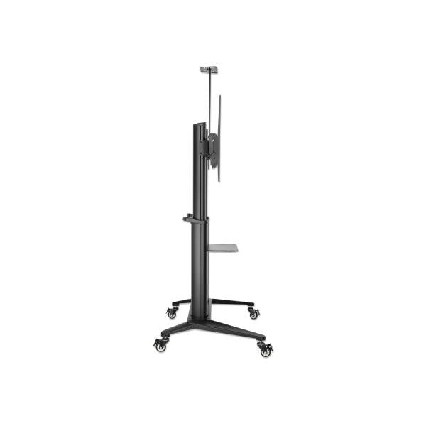 Manhattan 462341 Supporto TV a parete 3,05 m [120] Nero (TV/MONITOR TROLLEY STAND- - 70-120IN VESA 1000X600MM 140KG)