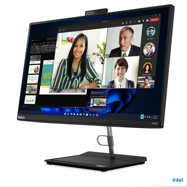 Lenovo ThinkCentre neo 30a Intel Core i3 i3-1215U 60,5 cm [23.8] 1920 x 1080 Pixel 8 GB DDR4-SDRAM 256 GB SSD PC All-in-one Windows 11 Pro Wi-Fi 6 [802.11ax] Nero (TC NEO 30A G3 I3-1215U 8GB - 256GB SSD 23.8 FHD NT W11P) - Versione Tedesca