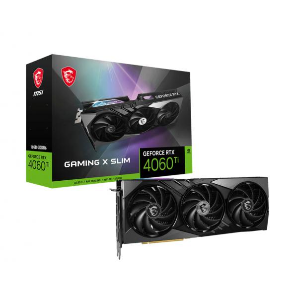 MSI GEFORCE RTX 4060 Ti GAMING X SLIM 16G scheda video NVIDIA 16 GB GDDR6