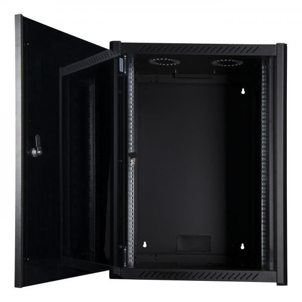 LOGON RWP16U56BL rack 16U Da parete Nero (19'' 16U Rack Wall Mount Pro - 600 x 560 x 823mm - Black - Warranty: 60M)