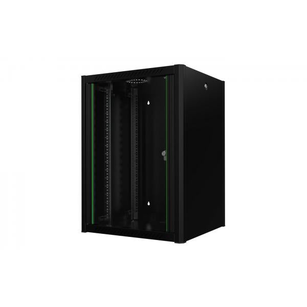 LOGON RWP16U56BL rack 16U Da parete Nero (19'' 16U Rack Wall Mount Pro - 600 x 560 x 823mm - Black - Warranty: 60M)
