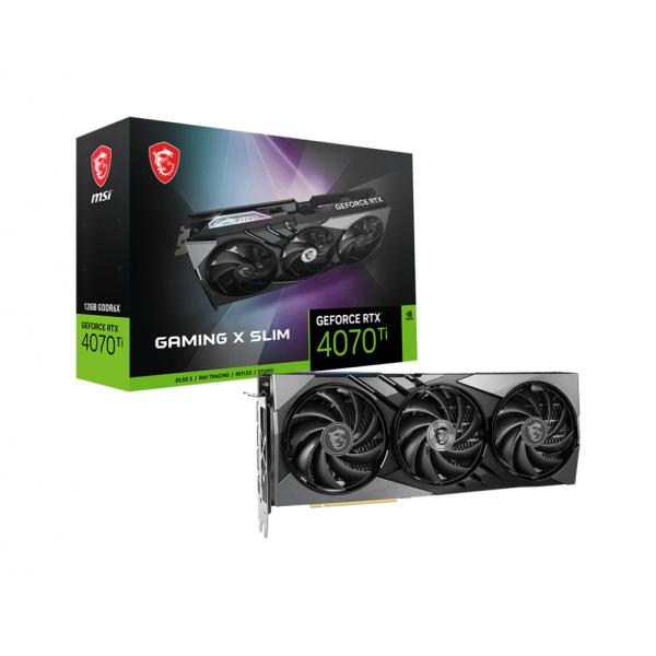 MSI GAMING GEFORCE RTX 4070 TI X SLIM 12G scheda video NVIDIA 12 GB GDDR6X (MSI RTX 4070 TI 12GB GAMING X SLIM 12G)