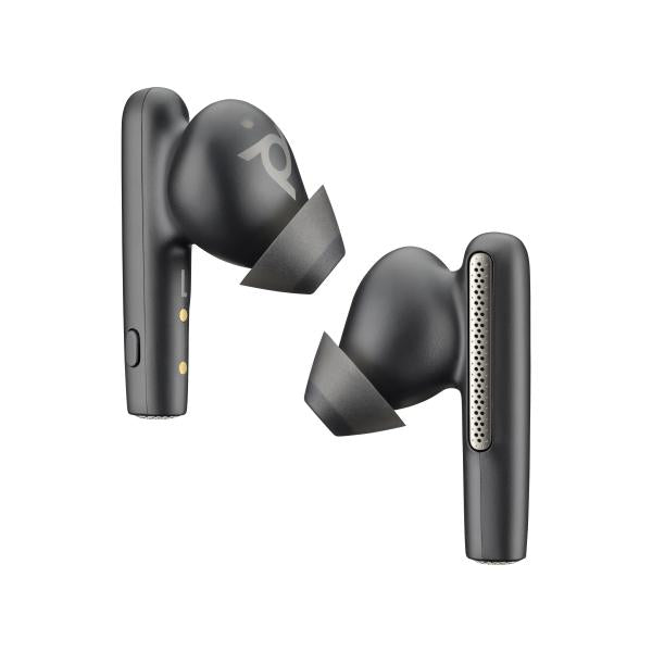 POLY Voyager Free 60+ UC Auricolare Wireless In-ear Musica e Chiamate USB tipo-C Bluetooth Nero (Poly Voyager Free 60+ - True wireless earphones con microfono - in-ear - Bluetooth - eliminazione rumore attivata - jack 3,5 mm, USB-A tramite adattatore...