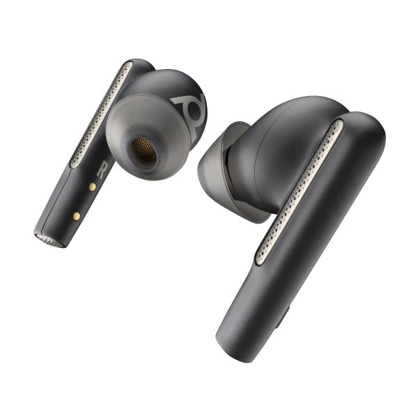 POLY Voyager Free 60+ UC Auricolare Wireless In-ear Musica e Chiamate USB tipo-C Bluetooth Nero (Poly Voyager Free 60+ - True wireless earphones con microfono - in-ear - Bluetooth - eliminazione rumore attivata - jack 3,5 mm, USB-A tramite adattatore...