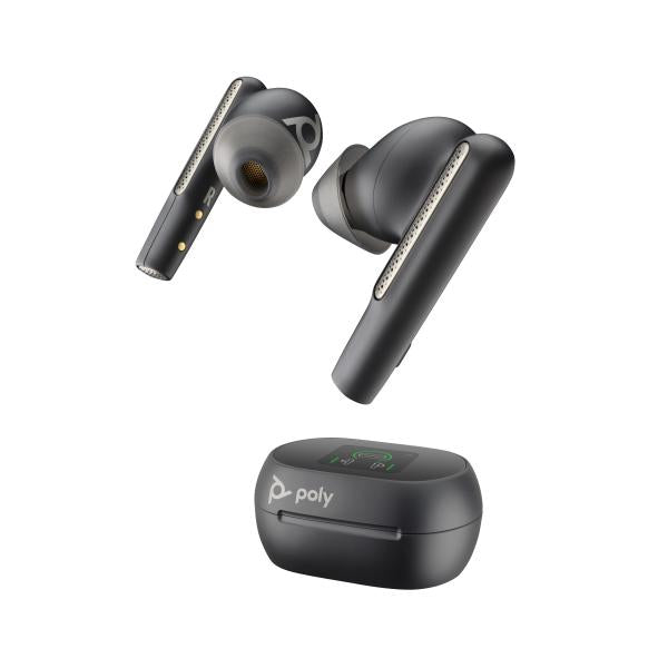 POLY Voyager Free 60+ UC Auricolare Wireless In-ear Musica e Chiamate USB tipo A Bluetooth Nero (VOYAGER FREE 60+ UC W/TS CHARGE - CASE TEAMS USB-A BLACK WW)
