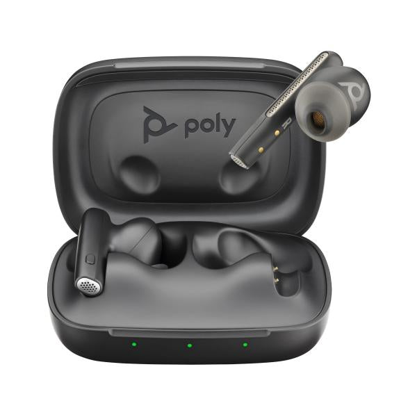 POLY Voyager Free 60 UC Auricolare Wireless In-ear Musica e Chiamate USB tipo-C Bluetooth Nero (VOYAGER FREE 60 UC W/CHARGE - CASE USB-C BLACK WW)