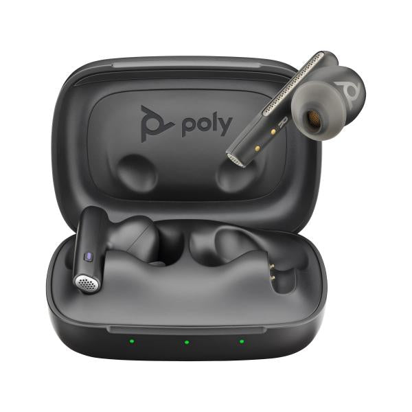 POLY Voyager Free 60 UC M Auricolare Wireless In-ear Musica e Chiamate USB tipo-C Bluetooth Nero (VOYAGER FREE 60 UC W/CHARGE - CASE TEAMS USB-A BLACK WW)