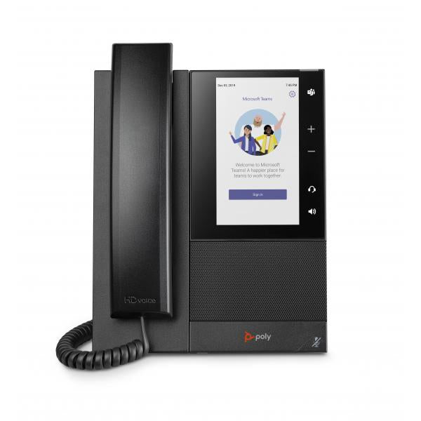 POLY CCX 505 telefono IP Nero 24 linee LCD Wi-Fi (CCX 505 MEDIA PHONE TEAMS POE - )