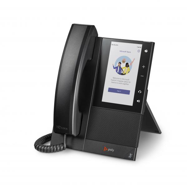 POLY CCX 505 telefono IP Nero 24 linee LCD Wi-Fi (CCX 505 MEDIA PHONE TEAMS POE - )