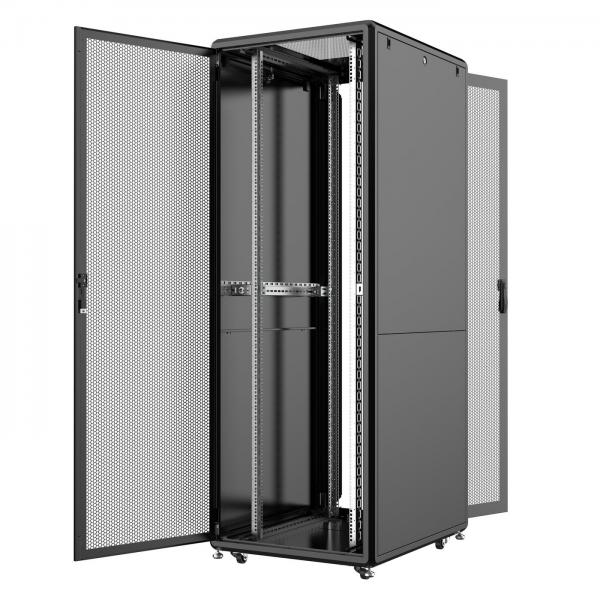 LOGON RSL46U81BL rack 46U Rack indipendenti Nero (19'' 46U Rack Cabinet 800 x - 1000 x 2231mm Server Line - - Black - Warranty: 60M)
