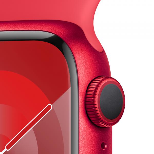 Apple Watch Series 9 41 mm Digitale 352 x 430 Pixel Touch screen Rosso Wi-Fi GPS [satellitare] (APPLE WATCH SERIES 9 GPS 41MM - [PROD]RED ALU RED SP BND S/M)