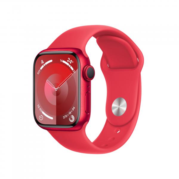 Apple Watch Series 9 41 mm Digitale 352 x 430 Pixel Touch screen Rosso Wi-Fi GPS [satellitare] (APPLE WATCH SERIES 9 GPS 41MM - [PROD]RED ALU RED SP BND S/M)