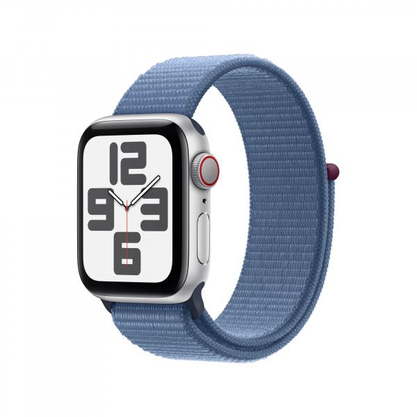 Apple Watch SE OLED 40 mm Digitale 324 x 394 Pixel Touch screen 4G Argento Wi-Fi GPS [satellitare] (APPLE WATCH SE CELL 40MM - SILVER ALU WINTER BLUE SP LOOP)