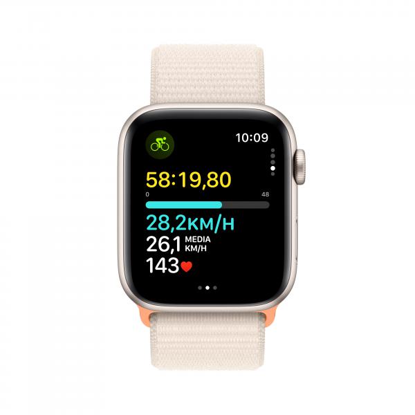Apple Watch SE OLED 44 mm Digitale 368 x 448 Pixel Touch screen Beige Wi-Fi GPS [satellitare] (APPLE WATCH SE GPS 44MM - STARLIGHT ALU STARLIGHT SP LOOP)