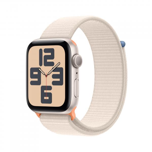 Apple Watch SE OLED 44 mm Digitale 368 x 448 Pixel Touch screen Beige Wi-Fi GPS [satellitare] (APPLE WATCH SE GPS 44MM - STARLIGHT ALU STARLIGHT SP LOOP)