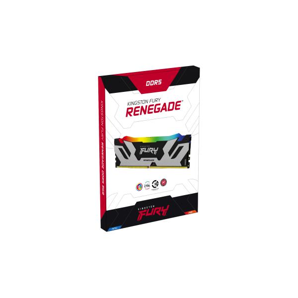 Kingston Technology FURY 48GB 6400MT/s DDR5 CL32 DIMM Renegade RGB XMP (KFR 48GB DDR5 6400 DIMM RGB)