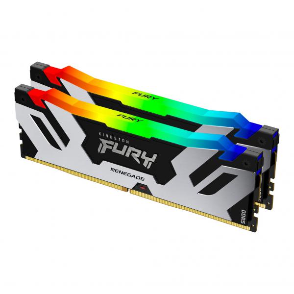 Kingston Technology FURY 48GB 6400MT/s DDR5 CL32 DIMM [Kit da 2] Renegade RGB XMP (KFR 48GB DDR5 6400 DIMM RGB K2)
