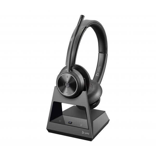 POLY Savi 7320 UC Auricolare Wireless A Padiglione Ufficio USB tipo-C Base di ricarica Nero (SAVI 7320 UC [S7320] S7320T/A-M - C448 D400/A OTH STEREO MSFT DECT)