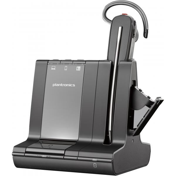 POLY Savi 8245 Auricolare Wireless A clip, In-ear Ufficio Bluetooth Nero (S8245/A UNLIMITED TALK TIME - SAVI 3IN1 CONVERT UC DECT EMEA)