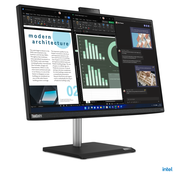 Lenovo ThinkCentre neo 30a Intel Core i5 i5-13420H 60,5 cm [23.8] 1920 x 1080 Pixel 16 GB DDR4-SDRAM 512 GB SSD PC All-in-one Windows 11 Pro Wi-Fi 6 [802.11ax] Nero (Lenovo ThinkCentre neo 30a 24 Gen 4 12K0 - All-in-one - Supporto per Monitor Solleva...