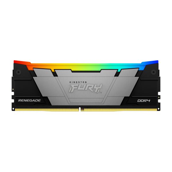Kingston Technology FURY 64GB 3600MT/s DDR4 CL16 DIMM [Kit da 4] 1Gx8 Renegade RGB (KFR 64GB DDR4 3600 DIMM RGB K4)
