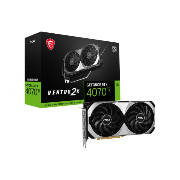 MSI VENTUS GEFORCE RTX 4070 TI 2X 12G OC scheda video NVIDIA 12 GB GDDR6X