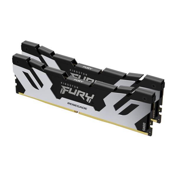 Kingston Technology FURY 32GB 8000MT/s DDR5 CL38 DIMM [Kit da 2] Renegade Silver XMP (KFR 32GB DDR5 8000 DIMM K2 Sil)