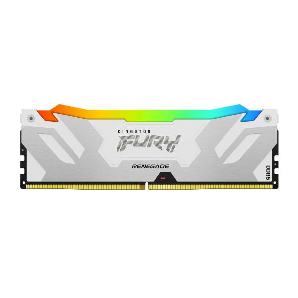 Kingston Technology FURY 32GB 8000MT/s DDR5 CL38 DIMM [Kit da 2] Renegade RGB White XMP (KFR 32GB DDR5 8000 DIMM K2 RGB)
