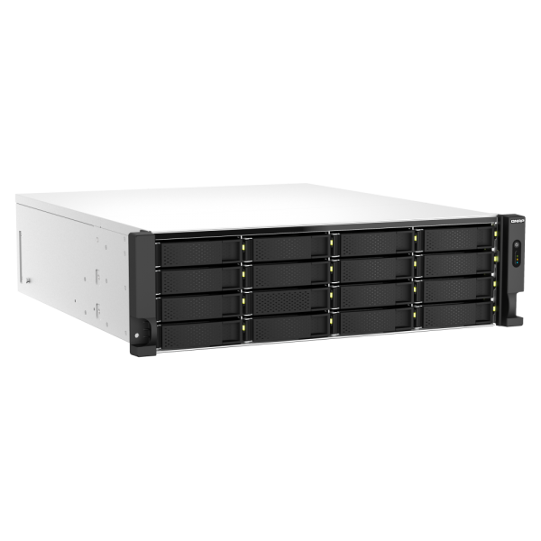 QNAP TS-h2287XU-RP NAS Armadio [3U] Collegamento ethernet LAN Alluminio, Nero E-2336 (QNAP TS-h2287XU-RP-E2336-32G/288TB TE)