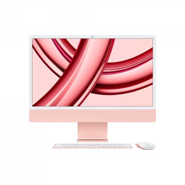 Apple iMac con Retina 24'' Display 4.5K M3 chip con 8core CPU e 10core GPU, 256GB SSD - Rosa (Apple iMac with 4.5K Retina display - All-in-one - M3 - RAM 8 GB - SSD 256 GB - M3 10-core GPU - GigE, 802.11ax [Wi-Fi 6E], Bluetooth 5.3 - WLAN: 802.11a/b/...