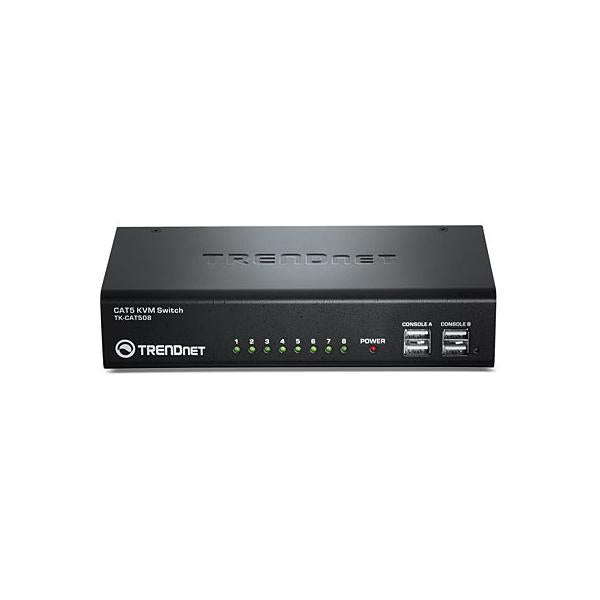 8-PORT CAT5 KVM SWITCH IN