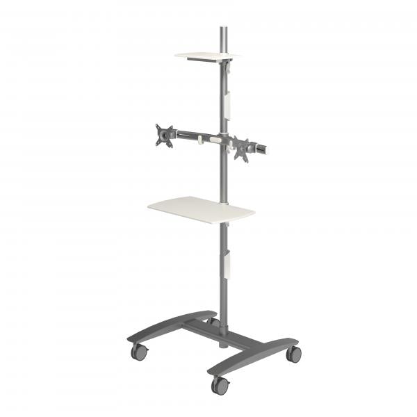 Dataflex Viewmate postazione di lavoro - pavimento 722 (Dataflex Viewmate workstation - floor 722 - silver [5Years warranty])