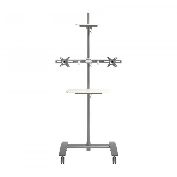Dataflex Viewmate postazione di lavoro - pavimento 722 (Dataflex Viewmate workstation - floor 722 - silver [5Years warranty])
