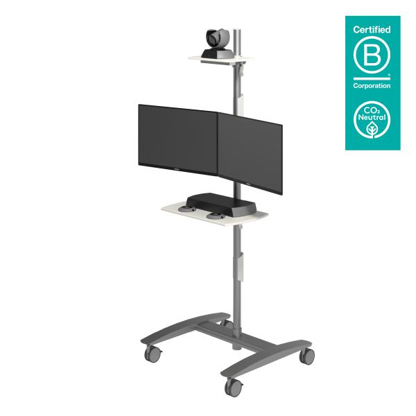 Dataflex Viewmate postazione di lavoro - pavimento 722 (Dataflex Viewmate workstation - floor 722 - silver [5Years warranty])