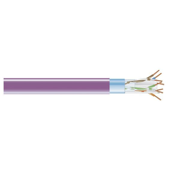Black Box EVNSL0609A-1000 cavo di rete Viola 304,8 m Cat6 F/UTP [FTP] (CAT 6 BULK CABLE 400 MHZ; SHLD; PVC-VIOLT [1Year warranty])