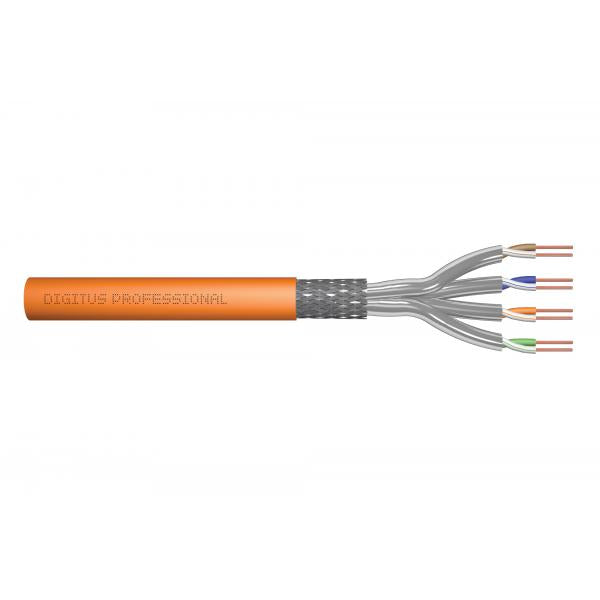 Digitus Cavo di installazione con doppino intrecciato CAT 7 S-FTP, AWG 23/1 (CAT 7 S-FTP PIMF INST C 500M - AWG 23/1 1200 MHZ ORANGE)