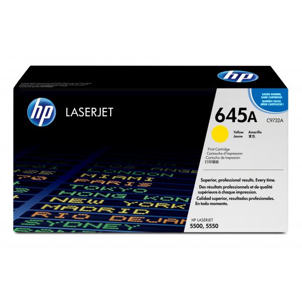 TRI Industries C9732A cartuccia toner 1 pz Compatibile Giallo (Cartuccia di stampa smart per stampanti HP Color LaserJet 5500, giallo [fino a 12.000 pagine])hp0088698445426C9732A