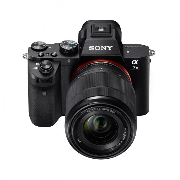 Sony  Alpha 7 II, fotocamera mirrorless con obiettivo 28-70mm, attacco E, sensore full-frame, 24.3 MP (Sony Alpha 7 II Full-Frame Mirrorless Camera with Sony 28-70 mm f/3.5-5.6 Zoom Lens [ 24.3 Megapixels 5-axis in-body optical image)