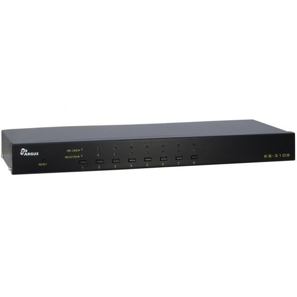 Inter-Tech 88887164 switch per keyboard-video-mouse [kvm] Nero (Kvm Switch Black - Warranty: 12M)
