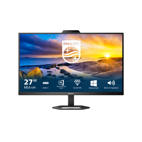 27 USB-C Monitor webcam e microfono integrati Regolabile ergonomicamente Hub USB HDMI Disp