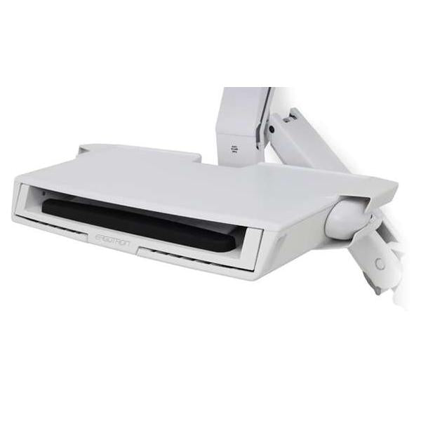 Ergotron StyleView Bianco PC Supporto multimediale (Ergotron StyleView Sit-Stand Combo Arm with Worksurface - Wall mount for LCD display / keyboard / mouse / CPU - aluminium, high-grade plastic - white - screen size: up to 24)