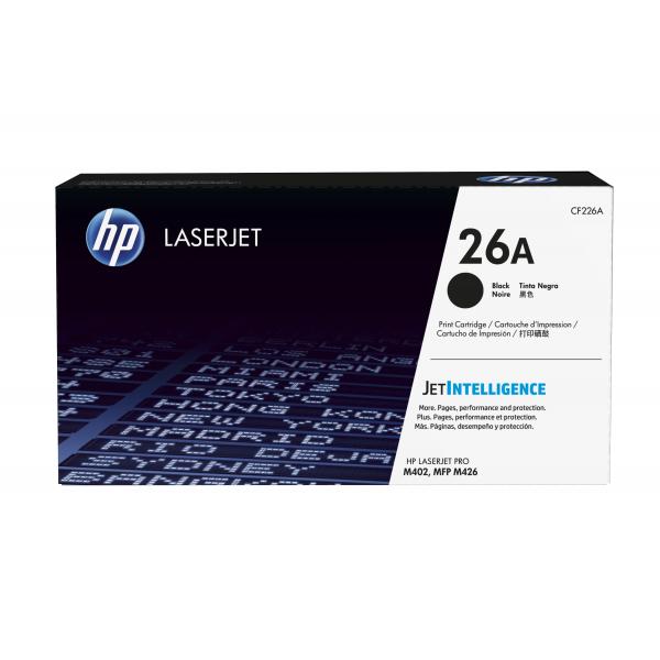 TRI Industries CF226A cartuccia toner 1 pz Compatibile Nero (HP 26A - Nero - originale - LaserJet - cartuccia toner [CF226A] - per LaserJet Pro M402, MFP M426)hp0889296154761CF226A