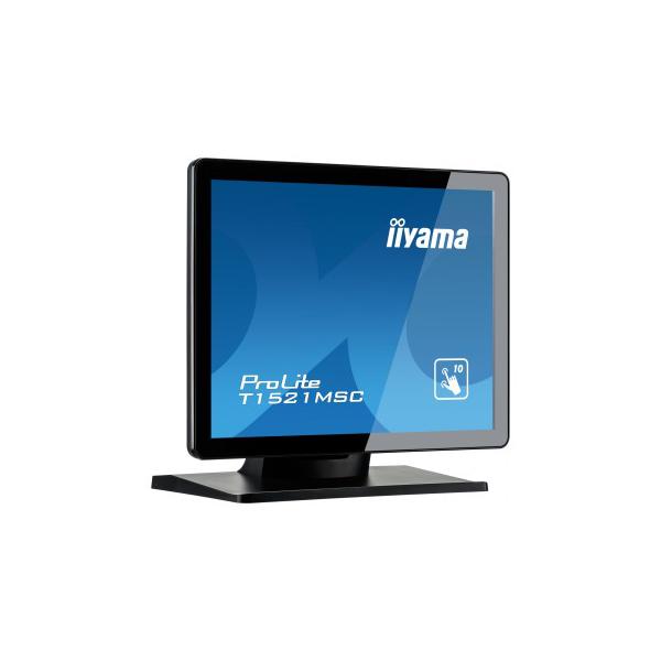 Iiyama ProLite T1521MSC-B1 Monitor PC 38,1 cm [15] 1024 x 768 Pixel LED Touch screen Da tavolo Nero (15 ProLite T1521MSC-B1 Monitor - 15 Touch Monitor 10 Point Touch VGA and USB 370 cd/m2 VESA Wall Mount 75 x 75mm)Iiyama4948570114412T1521MSC-B1