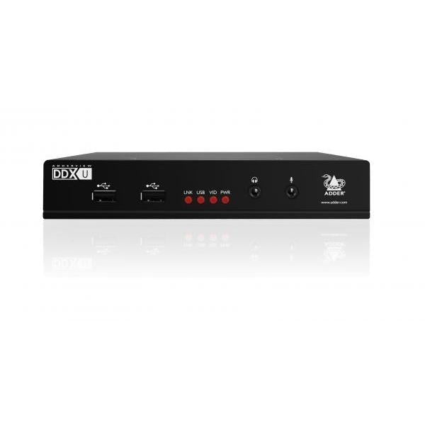 ADDER ADDERView DDX USR estensore KVM Ricevitore (View DDX User Station Adder - View DDX USR, Receiver, - ADDERView DDX USR, Receiver, Wired, 50 m, 1920 x 1200 pixels, Black, Metal - Warranty: 24M)
